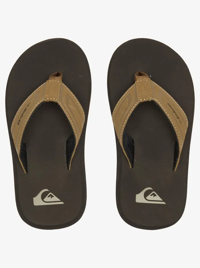 Quiksilver 816 Monkey Wrench Core Sandals Tan 1 Boys Sandals