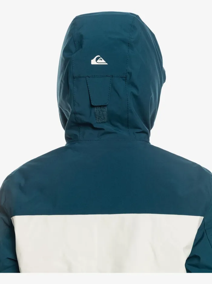 Quiksilver 816 Side Hit Technical Snow Jacket Brittany Blue Boys Snow Jackets