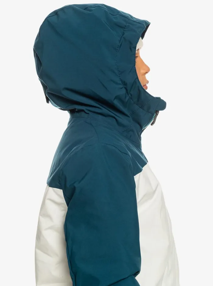 Quiksilver 816 Side Hit Technical Snow Jacket Brittany Blue Boys Snow Jackets