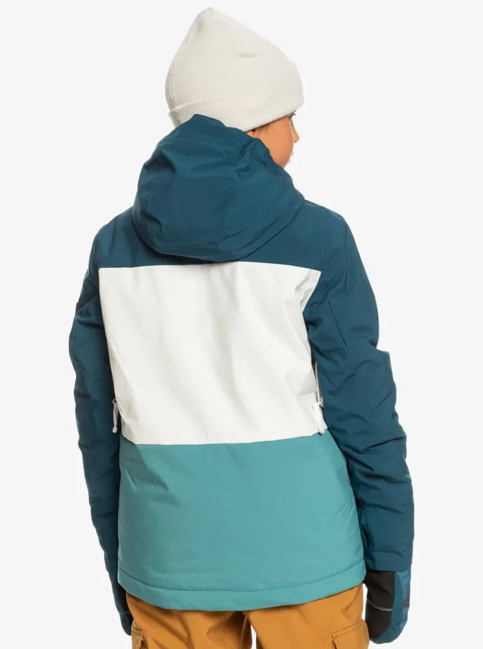 Quiksilver 816 Side Hit Technical Snow Jacket Brittany Blue Boys Snow Jackets