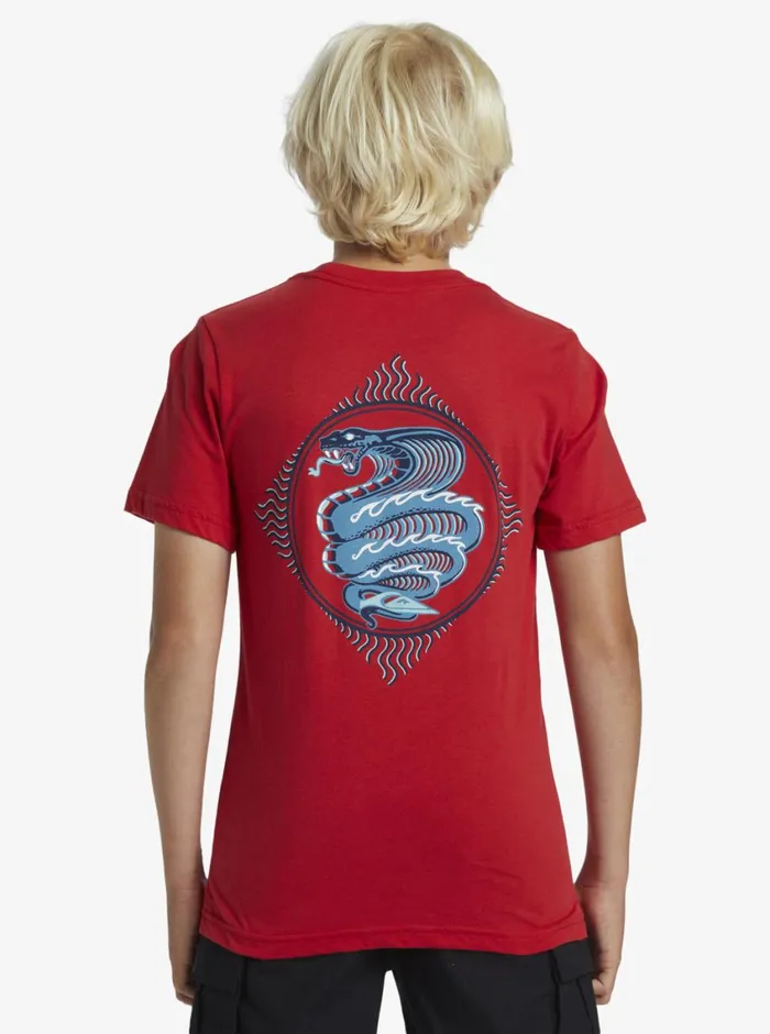 Quiksilver 816 Snake Charmer TShirt Salsa Boys Tees
