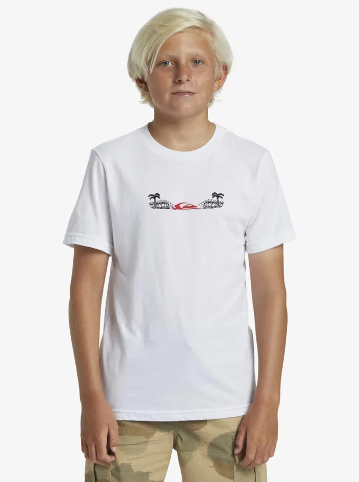 Quiksilver 816 Surf Core TShirt White Boys Tees