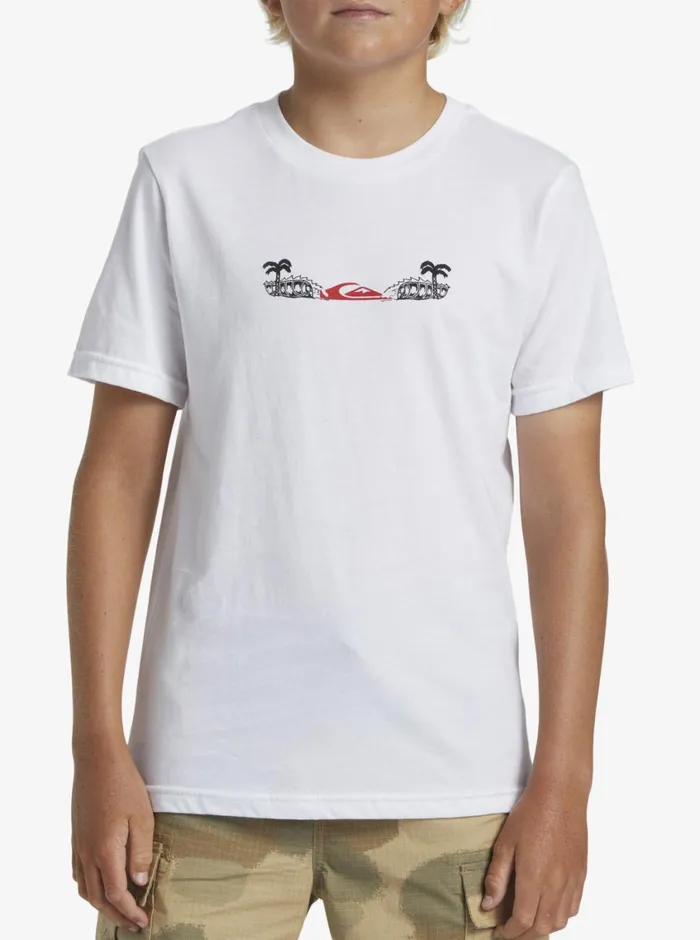 Quiksilver 816 Surf Core TShirt White Boys Tees Quiksilver 816 Surf Core TShirt White Boys Tees