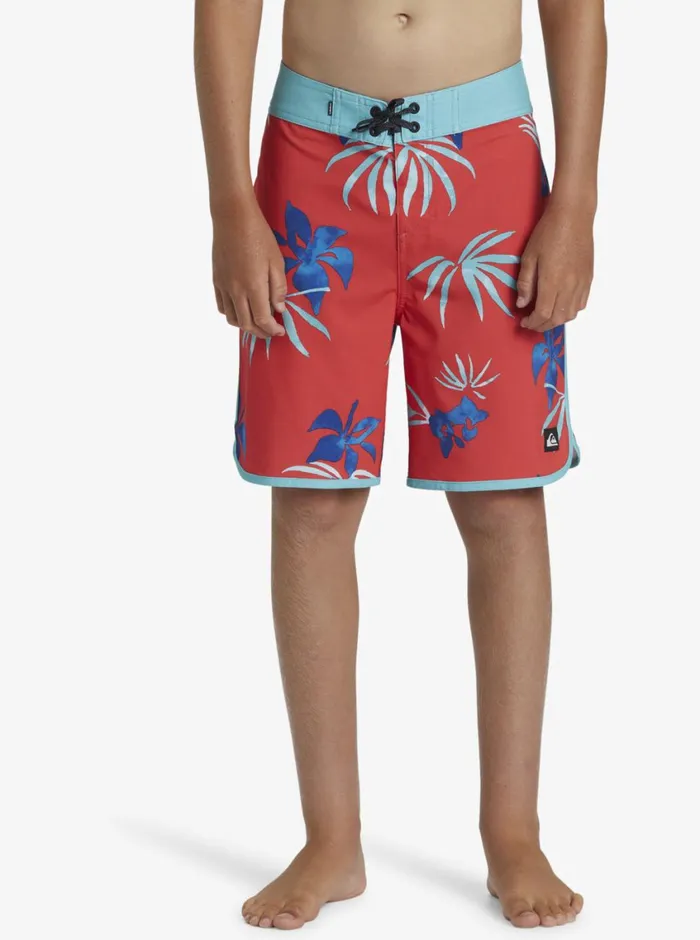 Quiksilver 816 Surfsilk Scallop 17034 Boardshorts Cayenne Boys Boardshorts