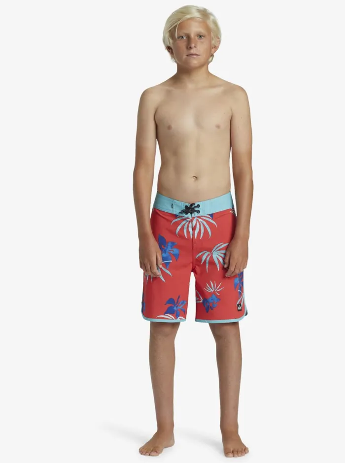 Quiksilver 816 Surfsilk Scallop 17034 Boardshorts Cayenne Boys Boardshorts