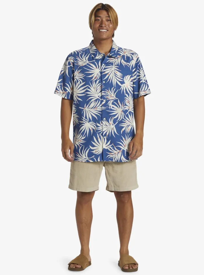 Quiksilver Beach Club Casual Short Sleeve Woven Shirt Monaco Blue Aop Better Ss Mens Shirts and Polos Quiksilver Beach Club Casual Short Sleeve Woven Shirt Monaco Blue Aop Better Ss Mens Shirts and Polos