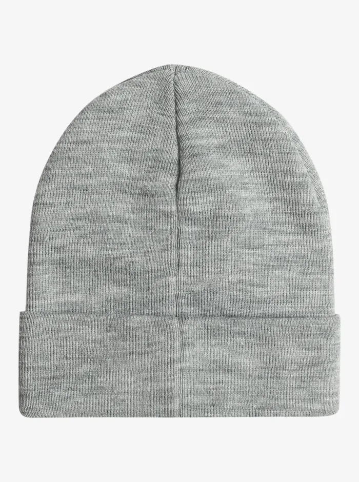 Quiksilver Brigade FoldOver Grey Beanie Heather Grey Mens Accessories Quiksilver Brigade FoldOver Grey Beanie Heather Grey Mens Accessories