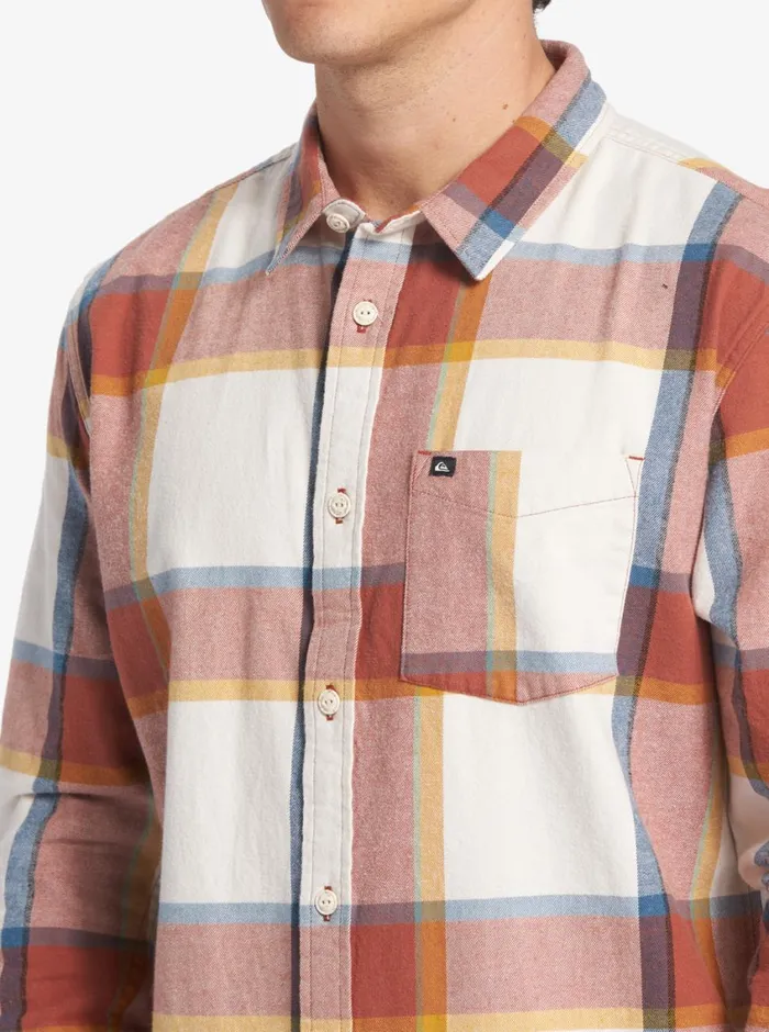 Quiksilver BrooKing StingrayLong Sleeve Top Birch Brooks Flannel Mens Shirts and Polos Quiksilver BrooKing StingrayLong Sleeve Top Birch Brooks Flannel Mens Shirts and Polos