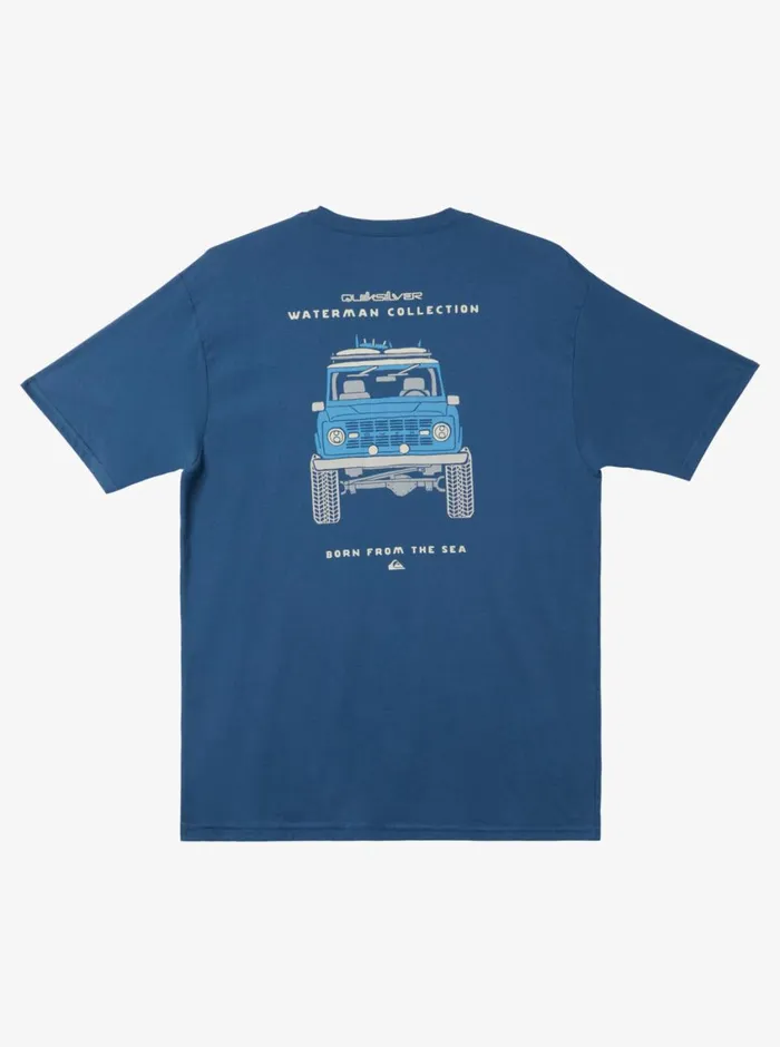 Quiksilver Bruiser QTShirt Ensign Blue MensWaterman Tees Quiksilver Bruiser QTShirt Ensign Blue MensWaterman Tees