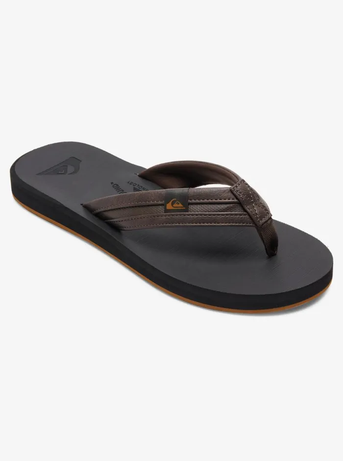 Quiksilver Carver Squish Sandals Brownblackbrown Mens Sandals