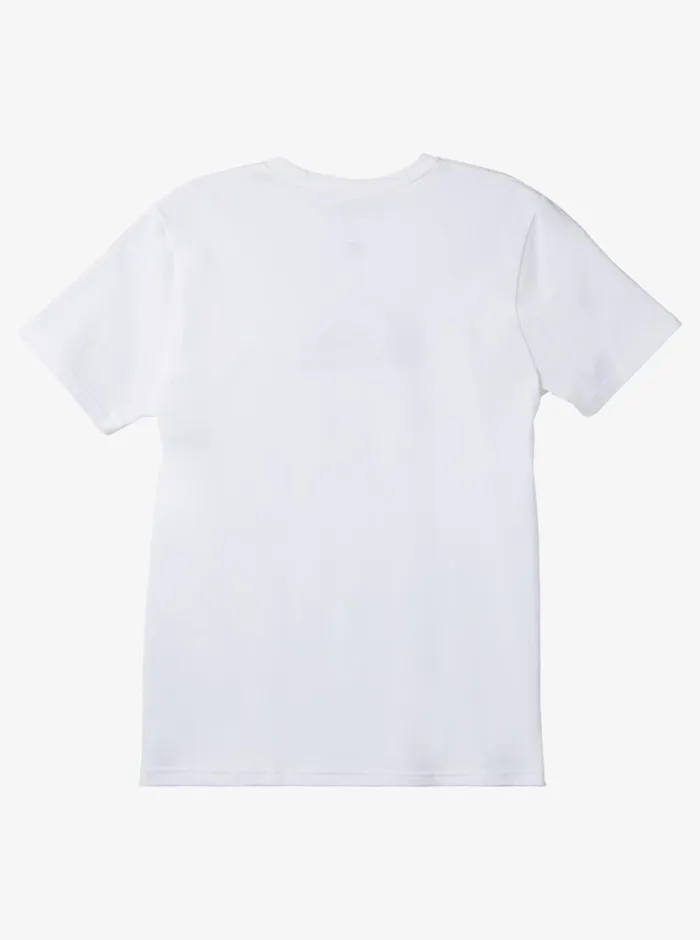 Quiksilver Comp Logo Tshirt White Mens Tees Quiksilver Comp Logo Tshirt White Mens Tees