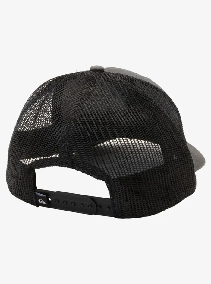 Quiksilver Down The Hatch Trucker Hat Tarmac Mens Hats Quiksilver Down The Hatch Trucker Hat Tarmac Mens Hats