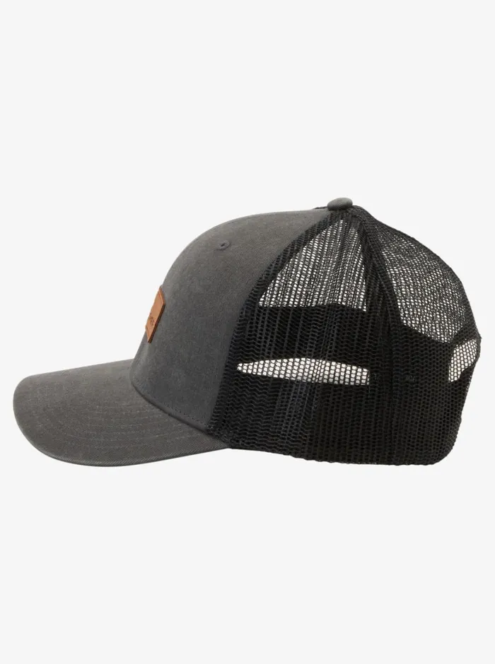 Quiksilver Down The Hatch Trucker Hat Tarmac Mens Hats Quiksilver Down The Hatch Trucker Hat Tarmac Mens Hats