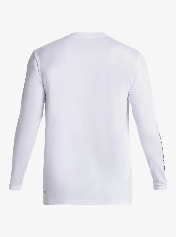 Quiksilver Everyday Long Sleeve Surf Tee White Mens Rashguards Quiksilver Everyday Long Sleeve Surf Tee White Mens Rashguards