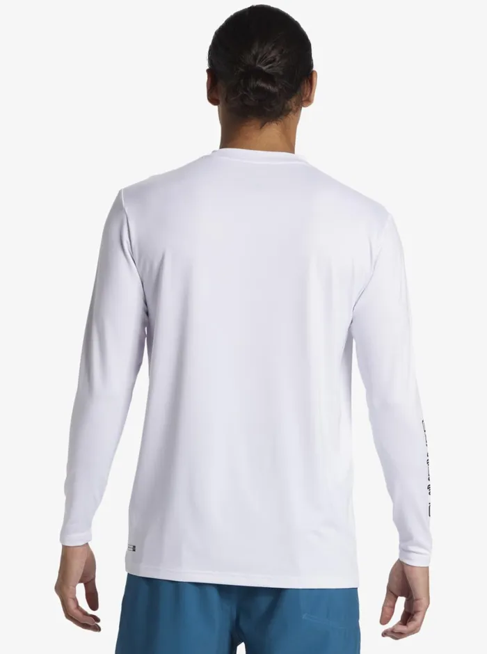 Quiksilver Everyday Long Sleeve Surf Tee White Mens Rashguards Quiksilver Everyday Long Sleeve Surf Tee White Mens Rashguards