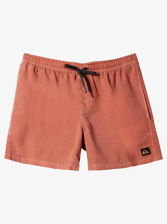 Quiksilver Everyday Surfwash Volley 17034 Elastic Waist Shorts Canyon Clay Mens Elastic Waist Quiksilver Everyday Surfwash Volley 17034 Elastic Waist Shorts Canyon Clay Mens Elastic Waist