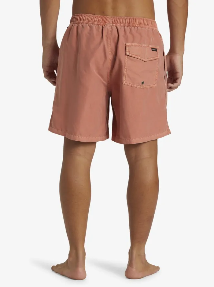 Quiksilver Everyday Surfwash Volley 17034 Elastic Waist Shorts Canyon Clay Mens Elastic Waist Quiksilver Everyday Surfwash Volley 17034 Elastic Waist Shorts Canyon Clay Mens Elastic Waist