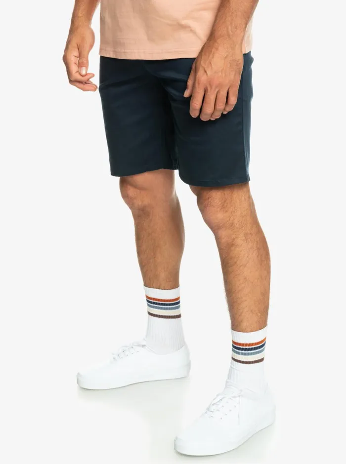 Quiksilver Everyday Union Stretch Chino 20034 Shorts Navy Blazer Mens Shorts and Amphibians
