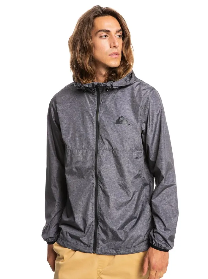 Quiksilver Everyday Windbreaker Jacket Dark Grey Heather Mens Jackets Quiksilver Everyday Windbreaker Jacket Dark Grey Heather Mens Jackets
