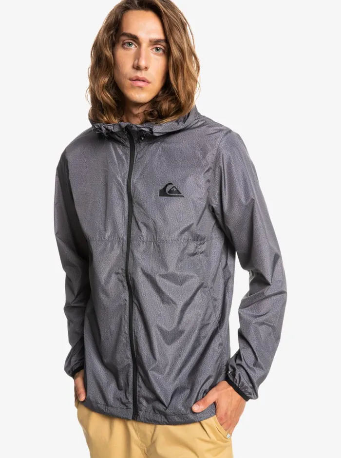 Quiksilver Everyday Windbreaker Jacket Dark Grey Heather Mens Jackets Quiksilver Everyday Windbreaker Jacket Dark Grey Heather Mens Jackets