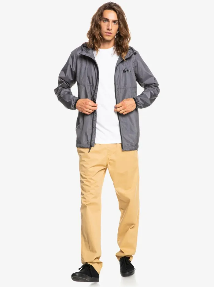 Quiksilver Everyday Windbreaker Jacket Dark Grey Heather Mens Jackets Quiksilver Everyday Windbreaker Jacket Dark Grey Heather Mens Jackets