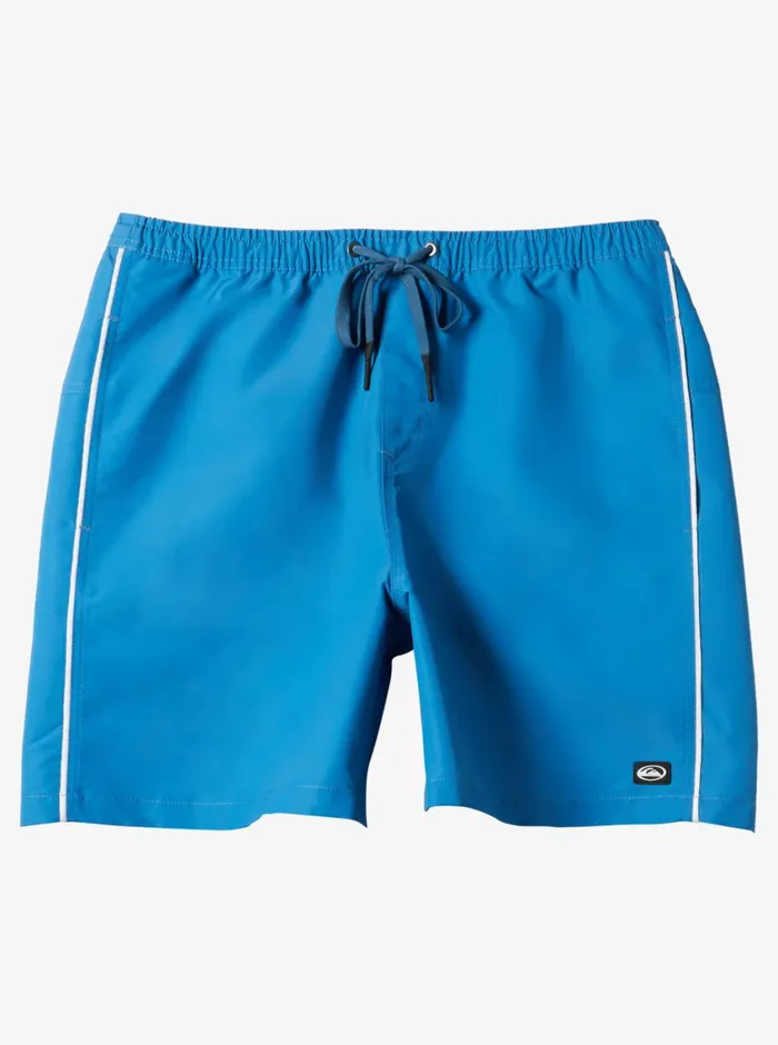 Quiksilver Flight Volley 18034 Elastic Waist Shorts Deep Water Mens Elastic Waist
