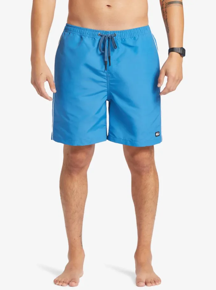 Quiksilver Flight Volley 18034 Elastic Waist Shorts Deep Water Mens Elastic Waist Quiksilver Flight Volley 18034 Elastic Waist Shorts Deep Water Mens Elastic Waist
