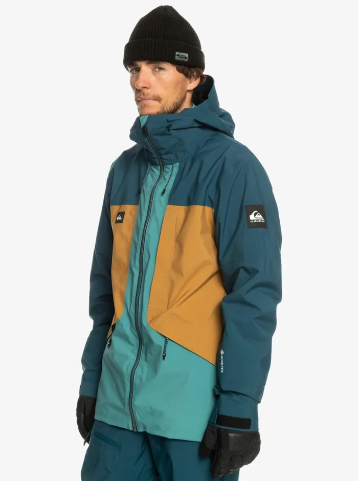 Quiksilver Forever Stretch GORETEX Technical Snow Jacket Majolica Blue Mens Snow Jackets Quiksilver Forever Stretch GORETEX Technical Snow Jacket Majolica Blue Mens Snow Jackets