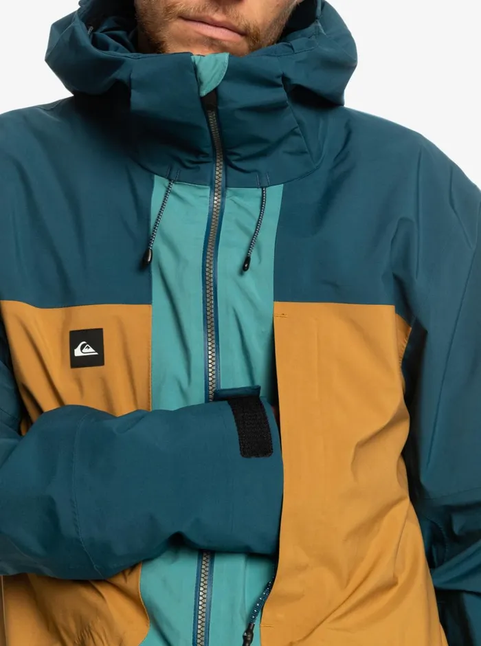 Quiksilver Forever Stretch GORETEX Technical Snow Jacket Majolica Blue Mens Snow Jackets Quiksilver Forever Stretch GORETEX Technical Snow Jacket Majolica Blue Mens Snow Jackets