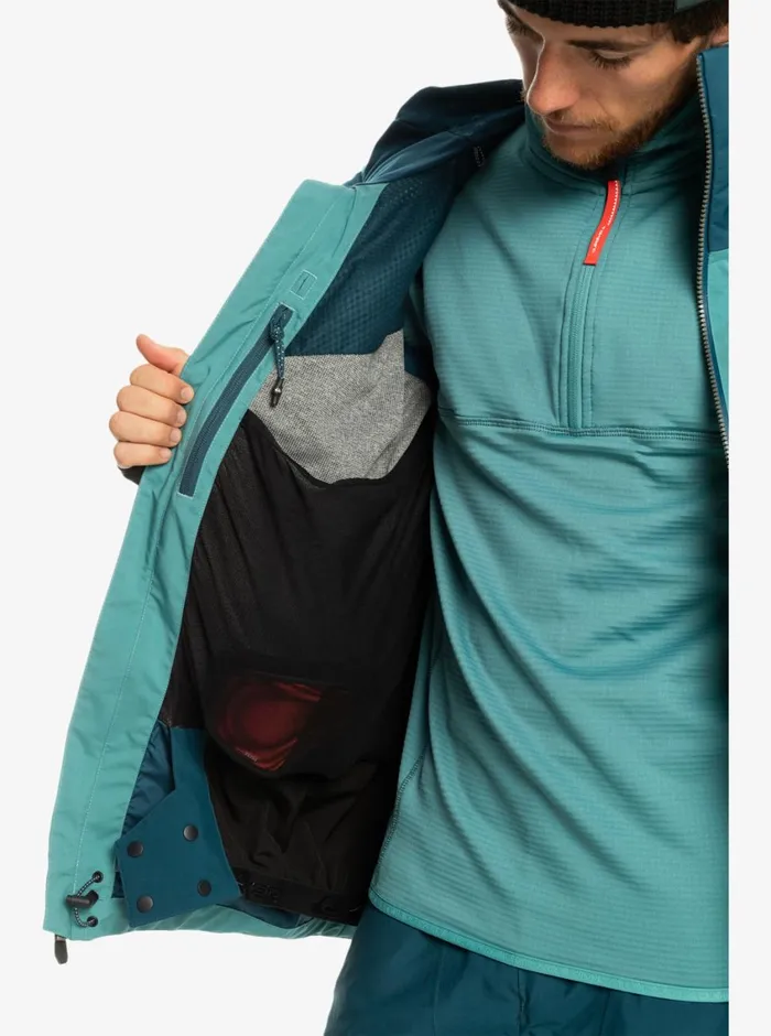 Quiksilver Forever Stretch GORETEX Technical Snow Jacket Majolica Blue Mens Snow Jackets Quiksilver Forever Stretch GORETEX Technical Snow Jacket Majolica Blue Mens Snow Jackets