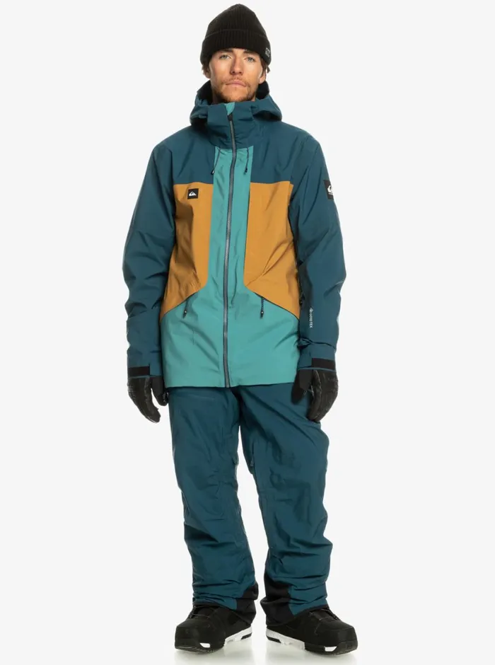 Quiksilver Forever Stretch GORETEX Technical Snow Jacket Majolica Blue Mens Snow Jackets Quiksilver Forever Stretch GORETEX Technical Snow Jacket Majolica Blue Mens Snow Jackets