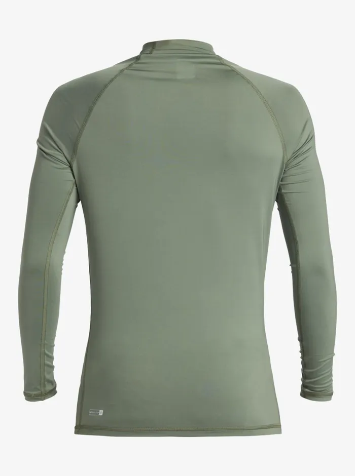 Quiksilver Hawaii Badge UPF50 Long Sleeve Surf Tee Sea Spray Mens Rashguards Quiksilver Hawaii Badge UPF50 Long Sleeve Surf Tee Sea Spray Mens Rashguards
