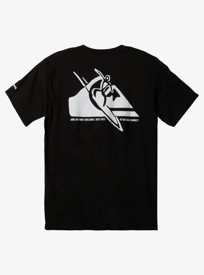 Quiksilver Jaws Petroglyph Tshirt Black Mens Tees