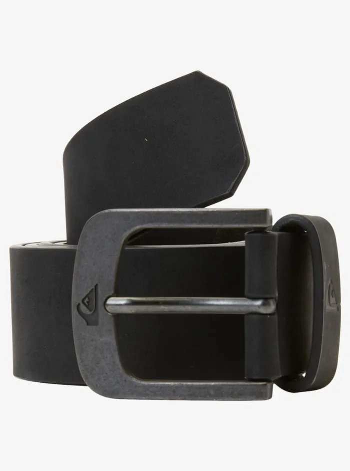 Quiksilver Main Street Faux Leather Belt Black Mens Belts