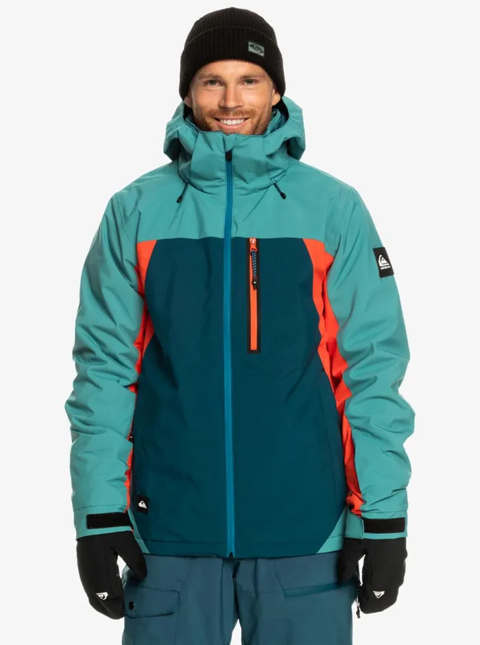 Quiksilver Mission Plus Technical Snow Jacket Majolica Blue Mens Snow Jackets Quiksilver Mission Plus Technical Snow Jacket Majolica Blue Mens Snow Jackets