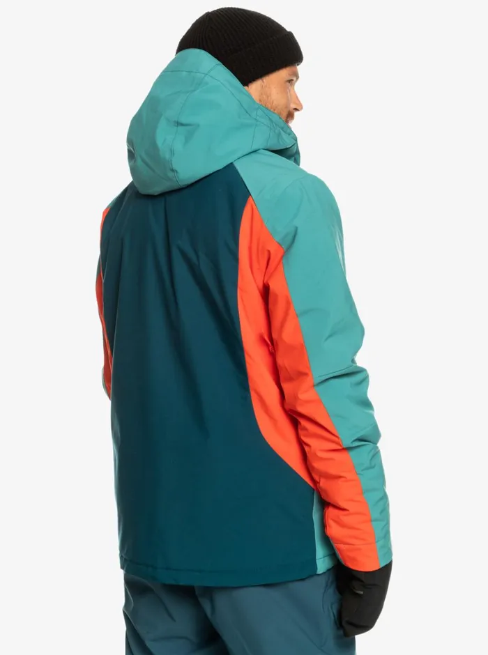 Quiksilver Mission Plus Technical Snow Jacket Majolica Blue Mens Snow Jackets