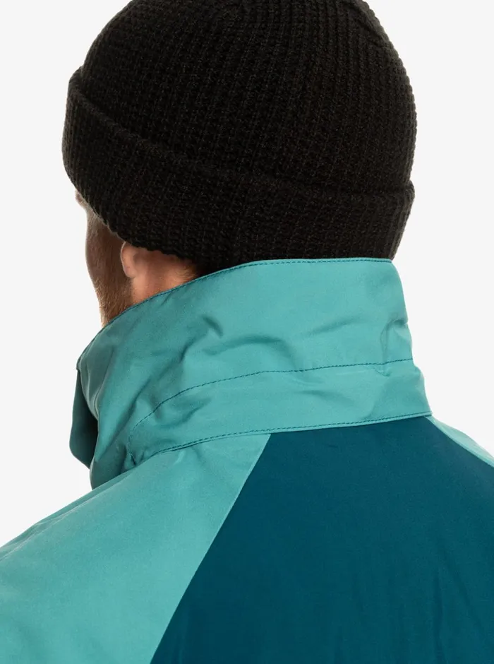 Quiksilver Mission Plus Technical Snow Jacket Majolica Blue Mens Snow Jackets