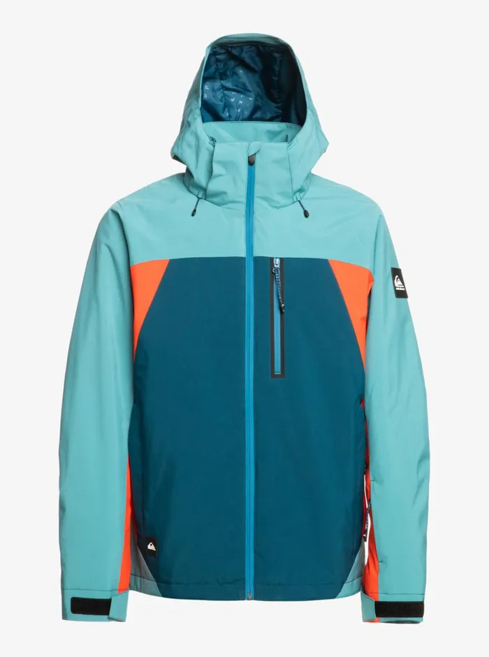 Quiksilver Mission Plus Technical Snow Jacket Majolica Blue Mens Snow Jackets