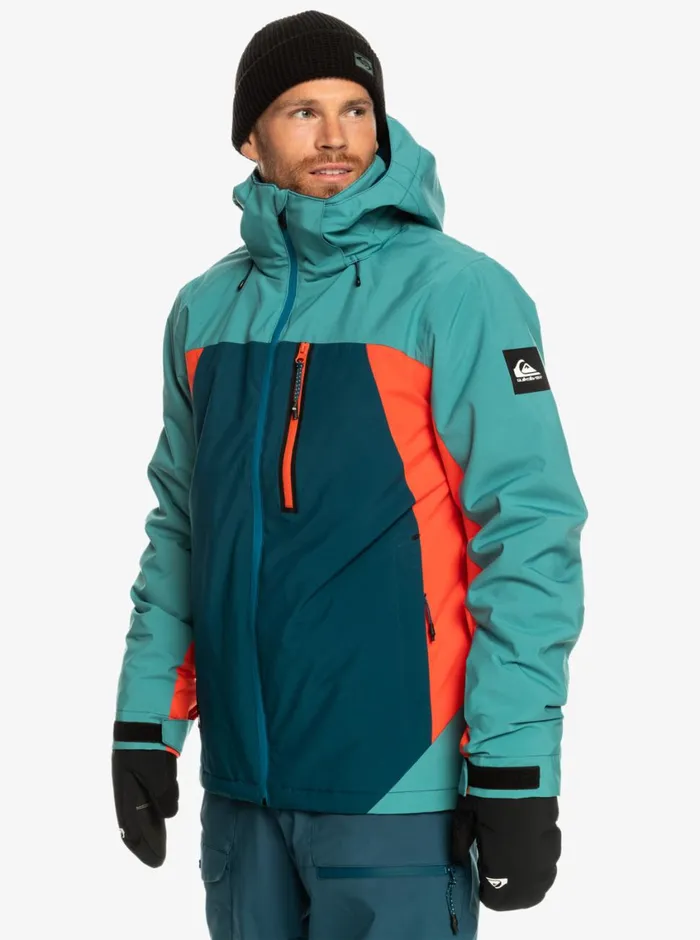 Quiksilver Mission Plus Technical Snow Jacket Majolica Blue Mens Snow Jackets