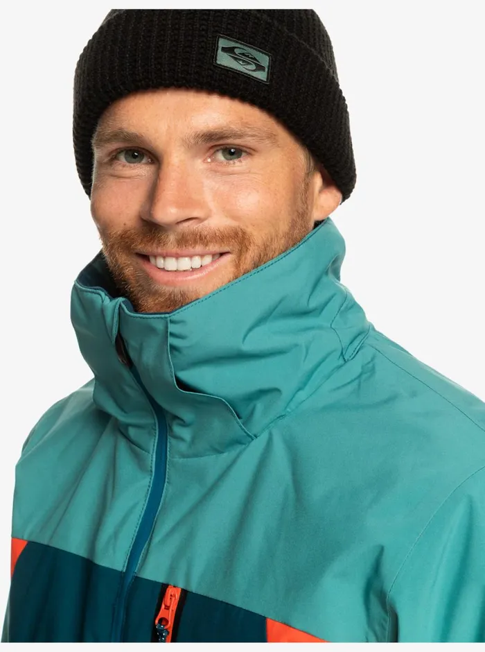 Quiksilver Mission Plus Technical Snow Jacket Majolica Blue Mens Snow Jackets