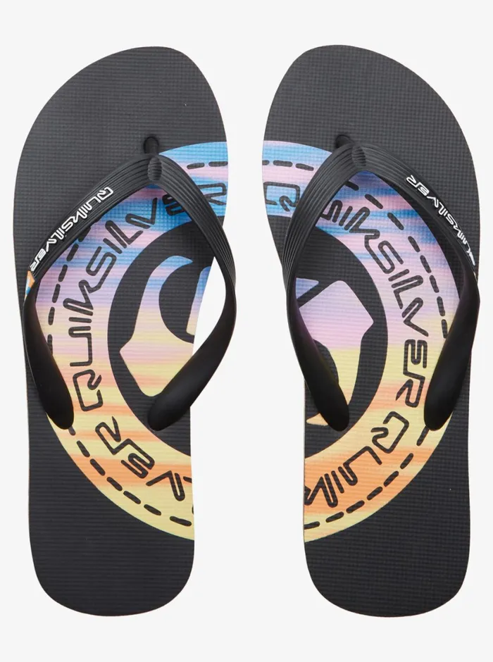 Quiksilver Molokai Art II Sandals Blackblackorange Mens Sandals Quiksilver Molokai Art II Sandals Blackblackorange Mens Sandals