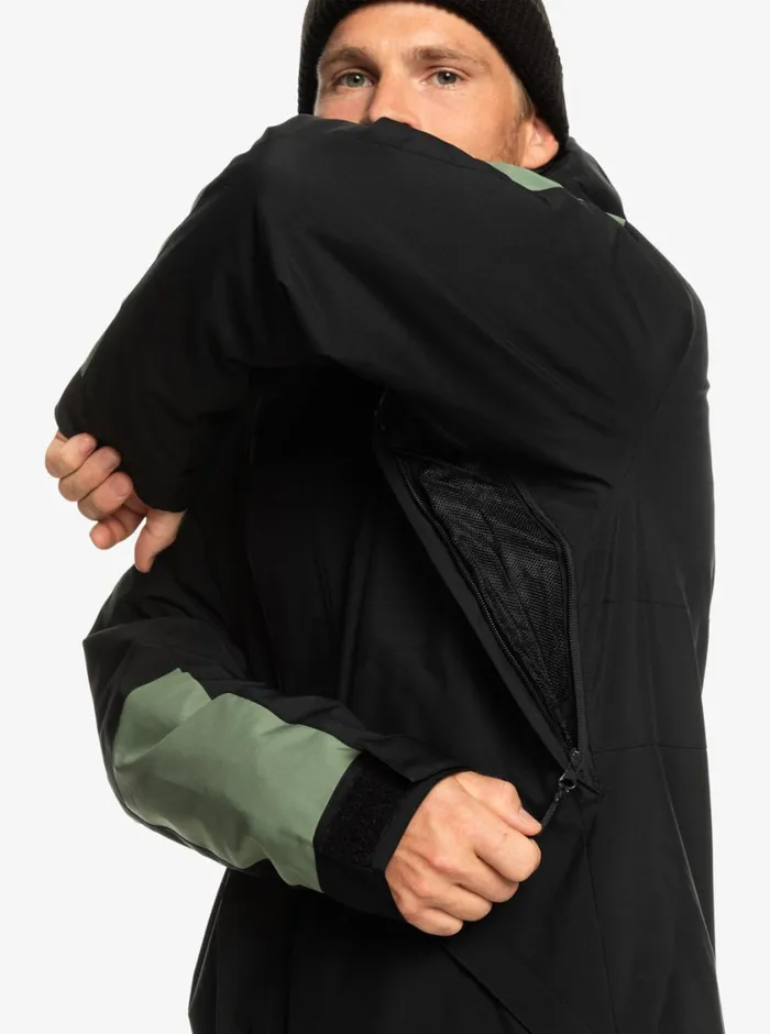 Quiksilver Radicalo Technical Snow Jacket True Black Mens Snow Jackets