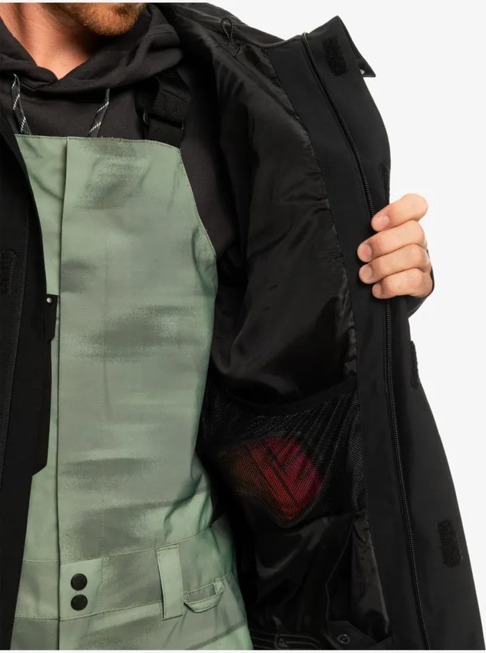Quiksilver Radicalo Technical Snow Jacket True Black Mens Snow Jackets