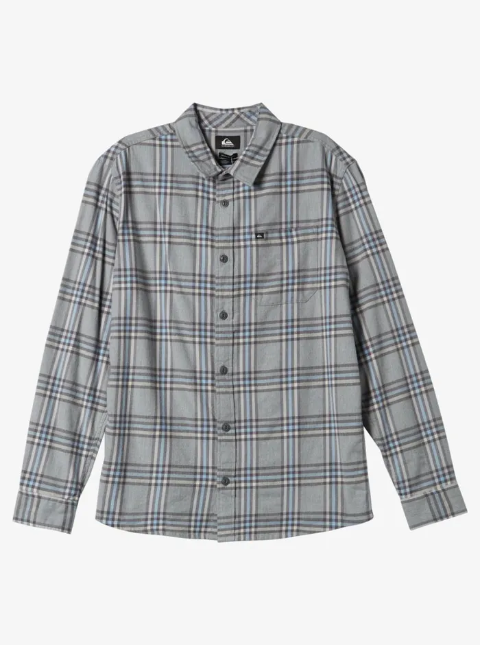 Quiksilver Sanders Long Sleeve Top Brey Heather Sanders Flannel Mens Shirts and Polos Quiksilver Sanders Long Sleeve Top Brey Heather Sanders Flannel Mens Shirts and Polos