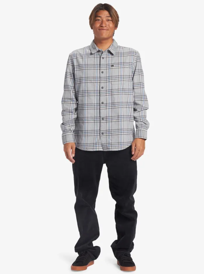 Quiksilver Sanders Long Sleeve Top Brey Heather Sanders Flannel Mens Shirts and Polos Quiksilver Sanders Long Sleeve Top Brey Heather Sanders Flannel Mens Shirts and Polos