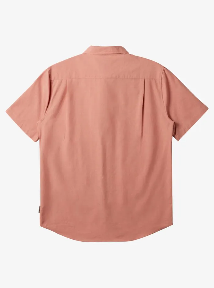 Quiksilver Shoreline Classic Short Sleeve Woven Shirt Canyon Clay Mens Shirts and Polos Quiksilver Shoreline Classic Short Sleeve Woven Shirt Canyon Clay Mens Shirts and Polos