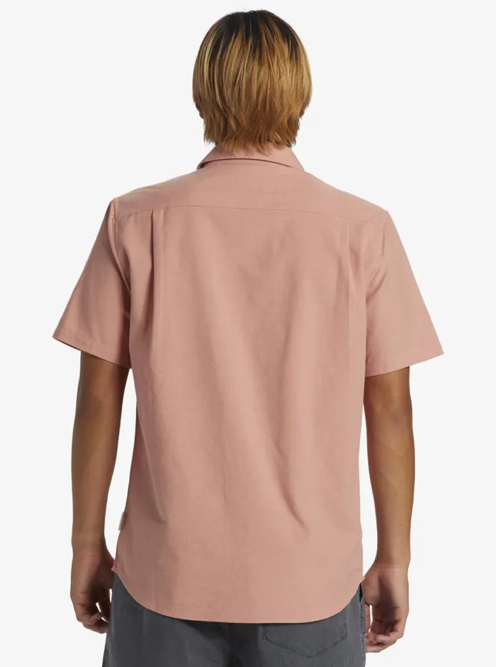Quiksilver Shoreline Classic Short Sleeve Woven Shirt Canyon Clay Mens Shirts and Polos Quiksilver Shoreline Classic Short Sleeve Woven Shirt Canyon Clay Mens Shirts and Polos