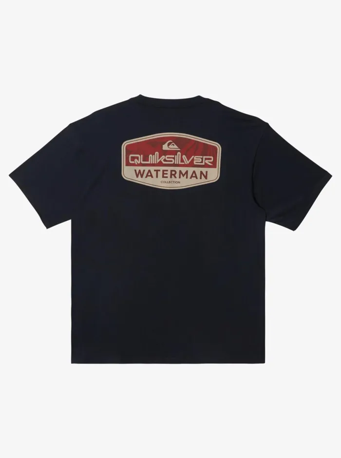 Quiksilver Standard QTShirt Black MensWaterman Tees Quiksilver Standard QTShirt Black MensWaterman Tees