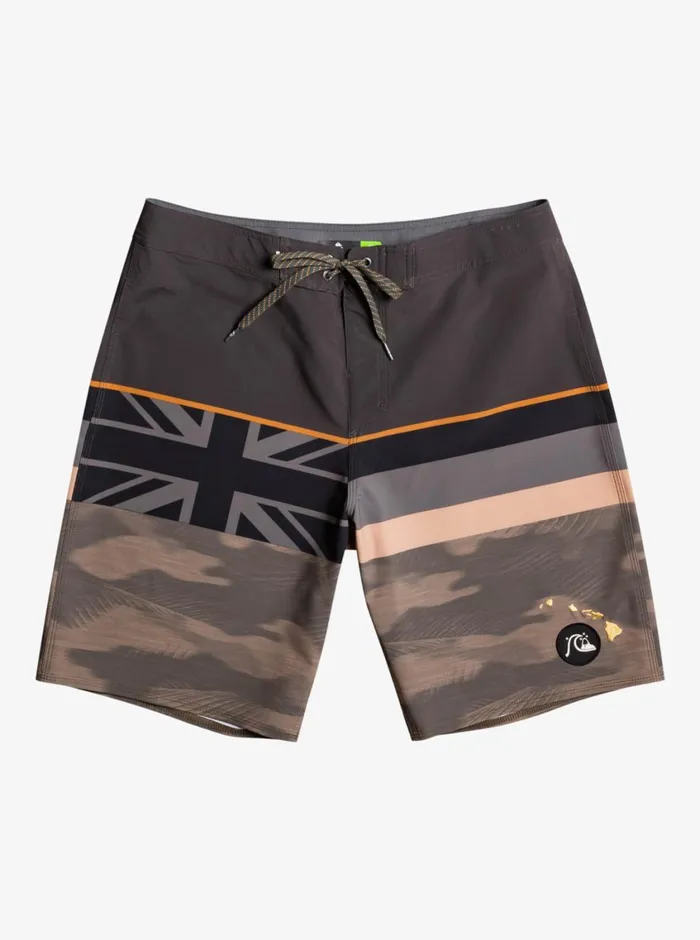 Quiksilver Surfsilk Faded Stripe 20034 Boardshorts Grape Leaf Mens Boardshorts