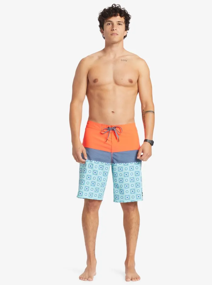 Quiksilver Surfsilk Panel 20034 Boardshorts Fiery Coral Mens Shorts and Amphibians